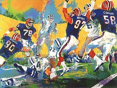 Leroy Neiman Cowboys Bills Superbowl